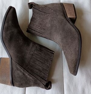Coconuts By Matisse Elegant Brown Suede leather Ankle Boots_6